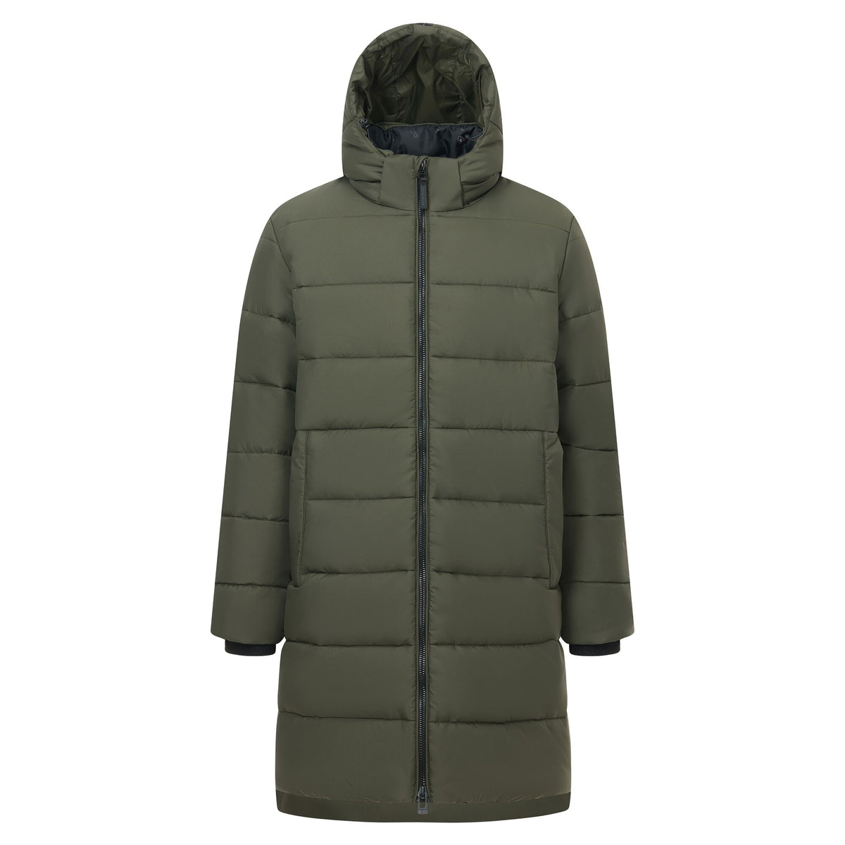 Dark Khaki - Front - Regatta Mens Montor Water Repellent Padded Jacket