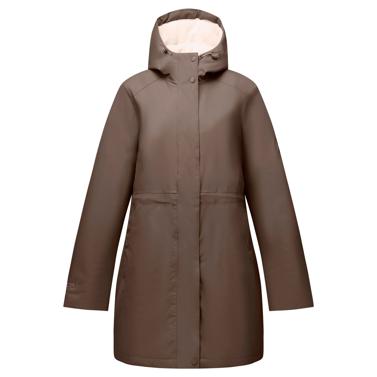 Mocha-Light Vanilla - Front - Regatta Womens-Ladies Waterproof Insulated Jacket