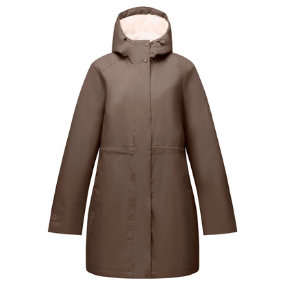 Mocha-Light Vanilla - Front - Regatta Womens-Ladies Waterproof Insulated Jacket