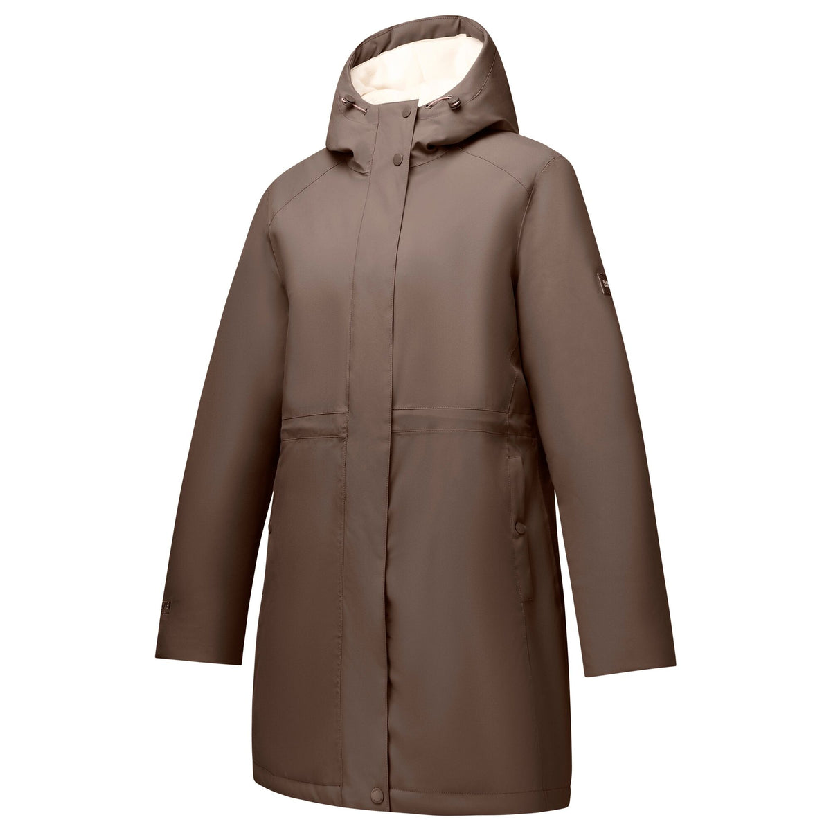 Mocha-Light Vanilla - Side - Regatta Womens-Ladies Waterproof Insulated Jacket