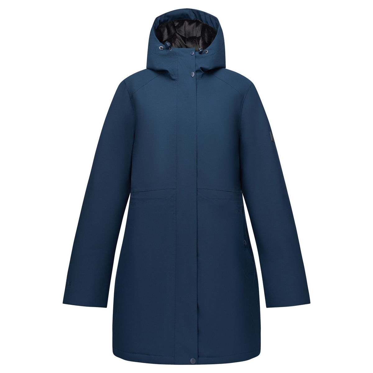 Navy-Black - Front - Regatta Womens-Ladies Waterproof Insulated Jacket