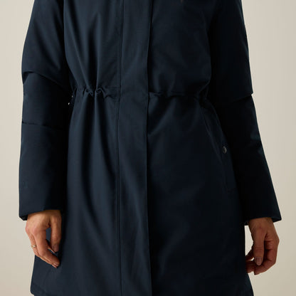 Navy-Black - Lifestyle - Regatta Womens-Ladies Waterproof Insulated Jacket