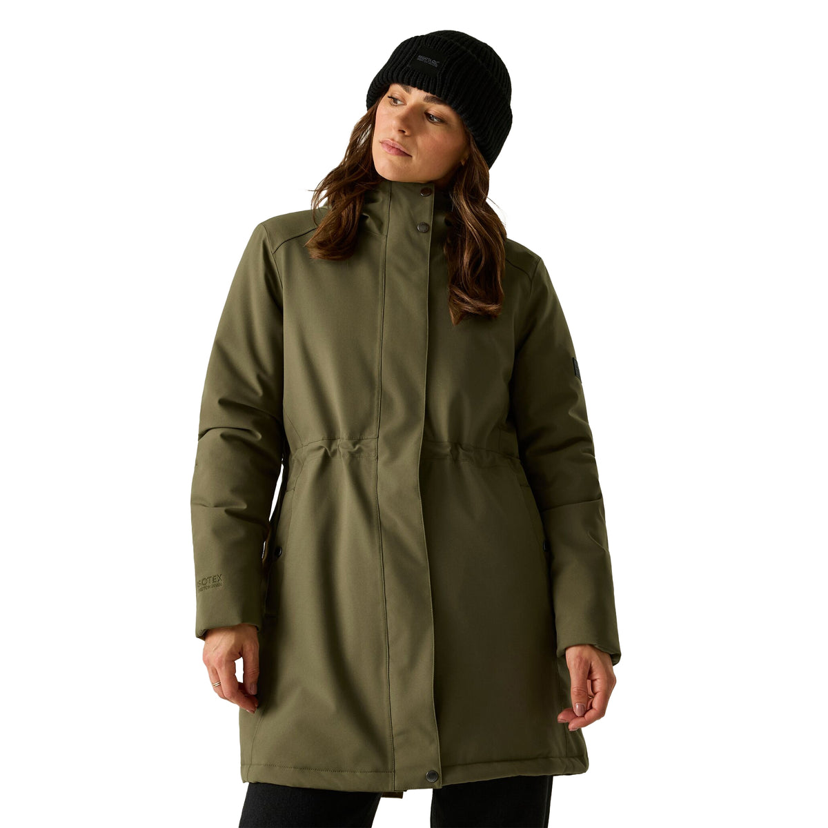 Bark Green - Front - Regatta Womens-Ladies Waterproof Insulated Jacket