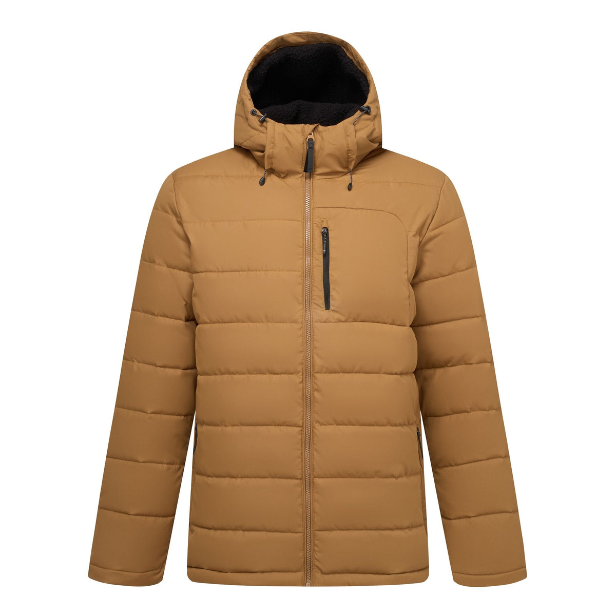 Rich Tan-Black - Front - Regatta Mens Frankie Padded Jacket