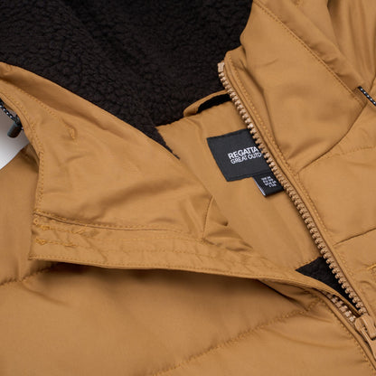 Rich Tan-Black - Pack Shot - Regatta Mens Frankie Padded Jacket