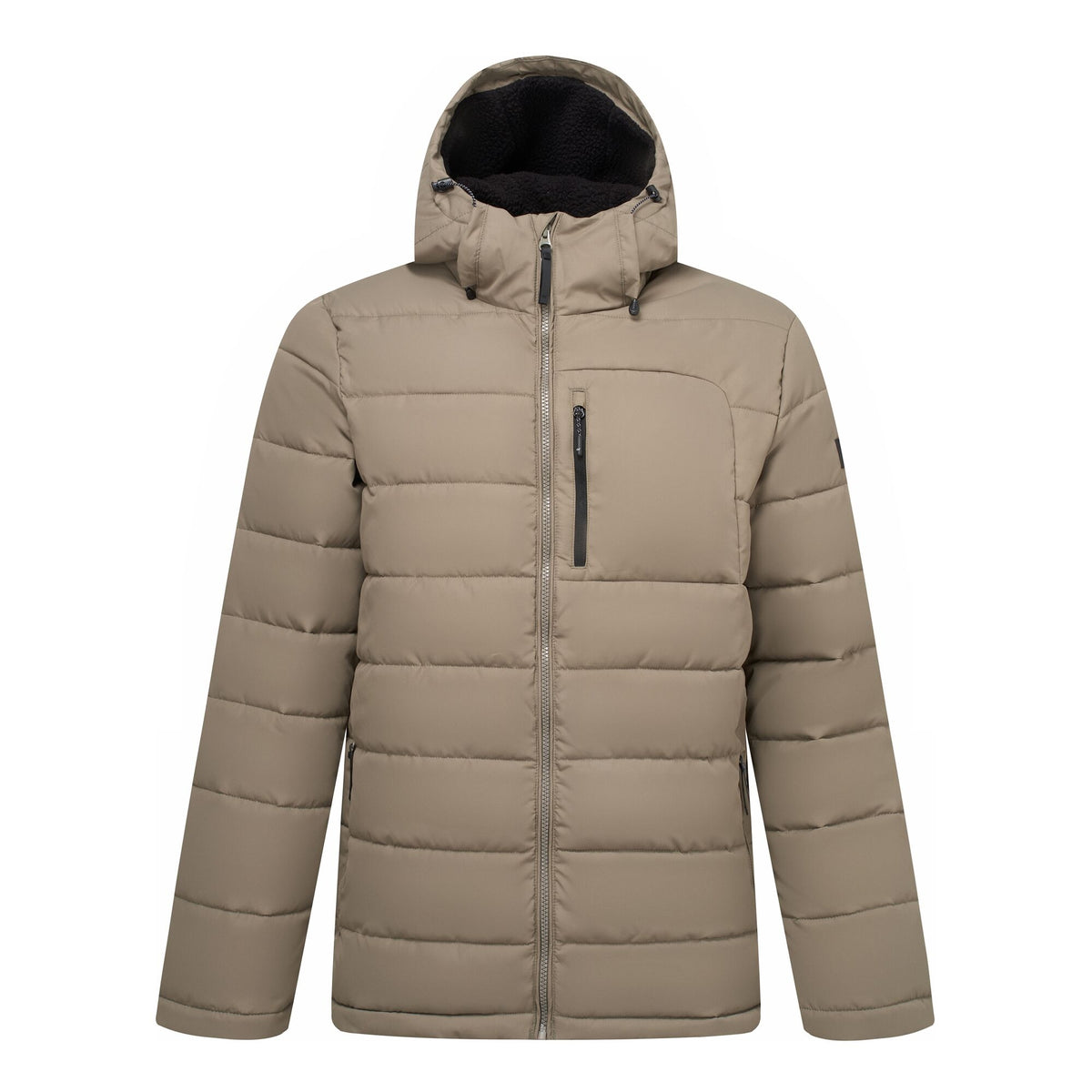 Smokey Olive-Black - Front - Regatta Mens Frankie Padded Jacket