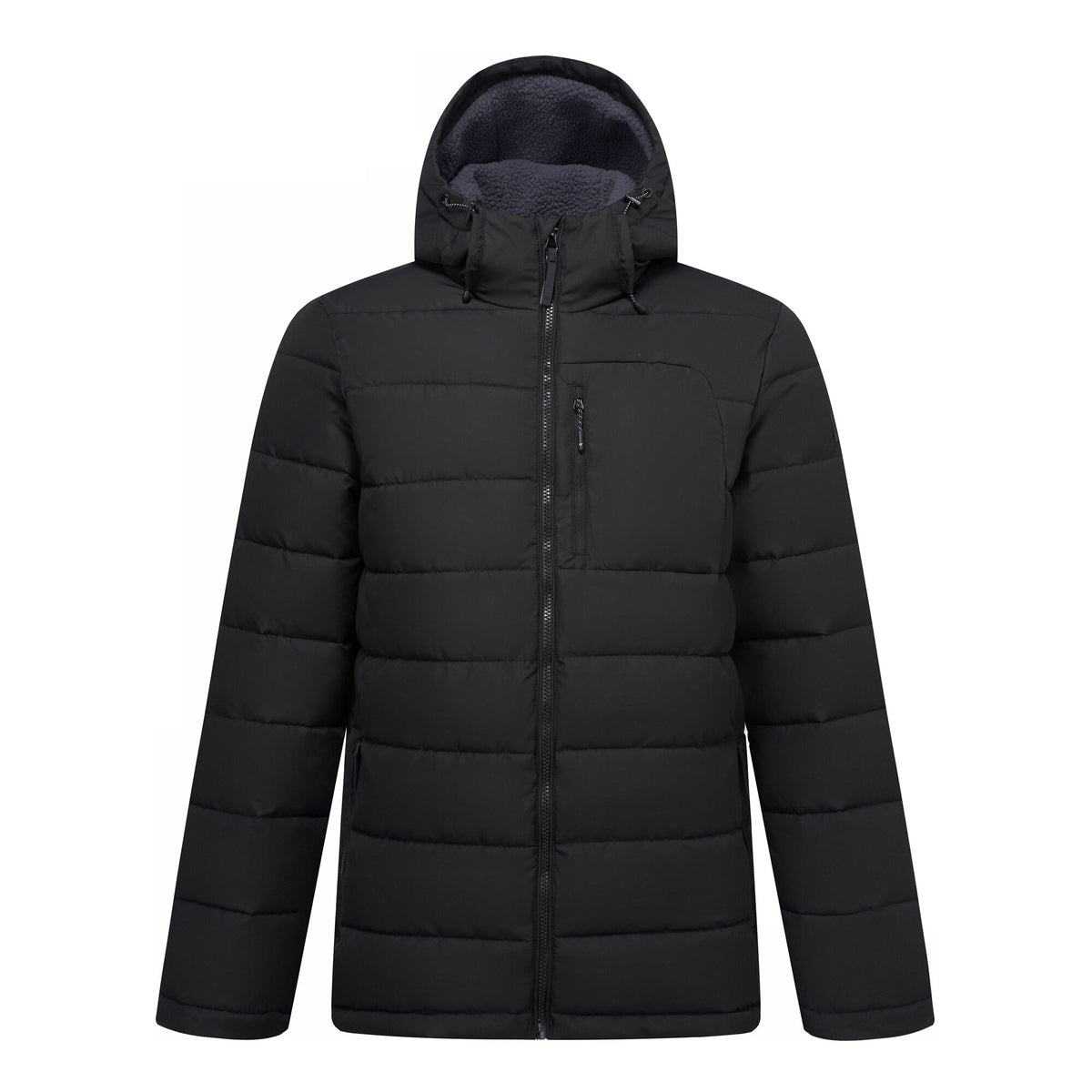 Black-Iron - Front - Regatta Mens Frankie Padded Jacket