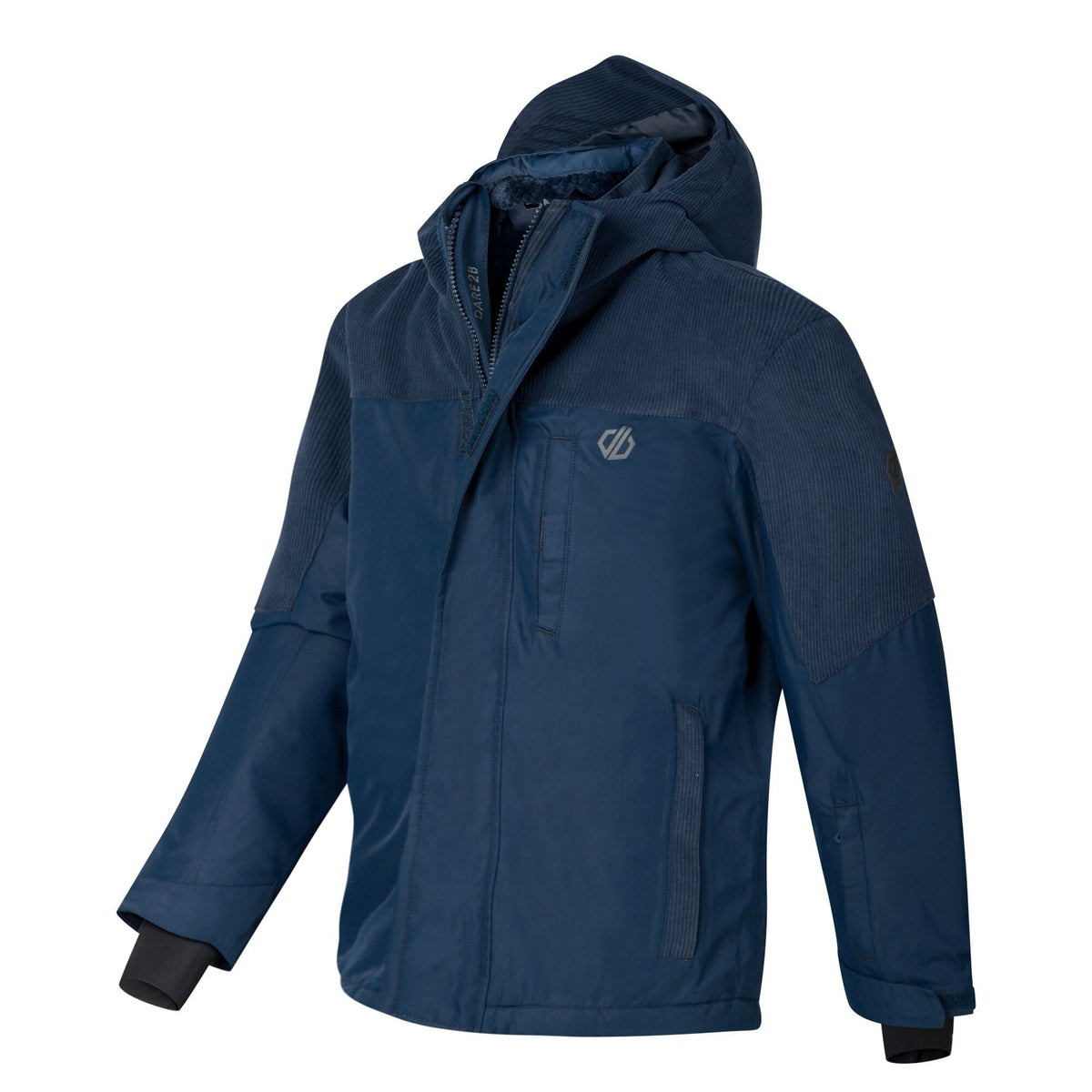 Navy - Side - Dare 2B Childrens-Kids Chill Ski Jacket