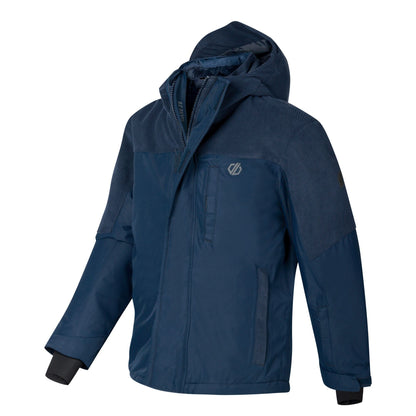 Navy - Side - Dare 2B Childrens-Kids Chill Ski Jacket