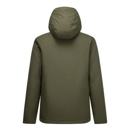 Dark Khaki-Wood Brown - Back - Regatta Mens Allston Waterproof Jacket