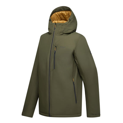 Dark Khaki-Wood Brown - Side - Regatta Mens Allston Waterproof Jacket