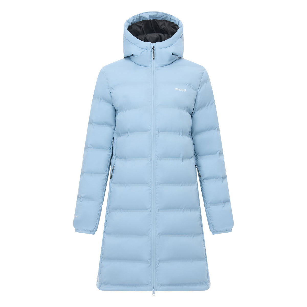 Dusky Blue - Front - Regatta Womens-Ladies Altoro Longline Padded Jacket