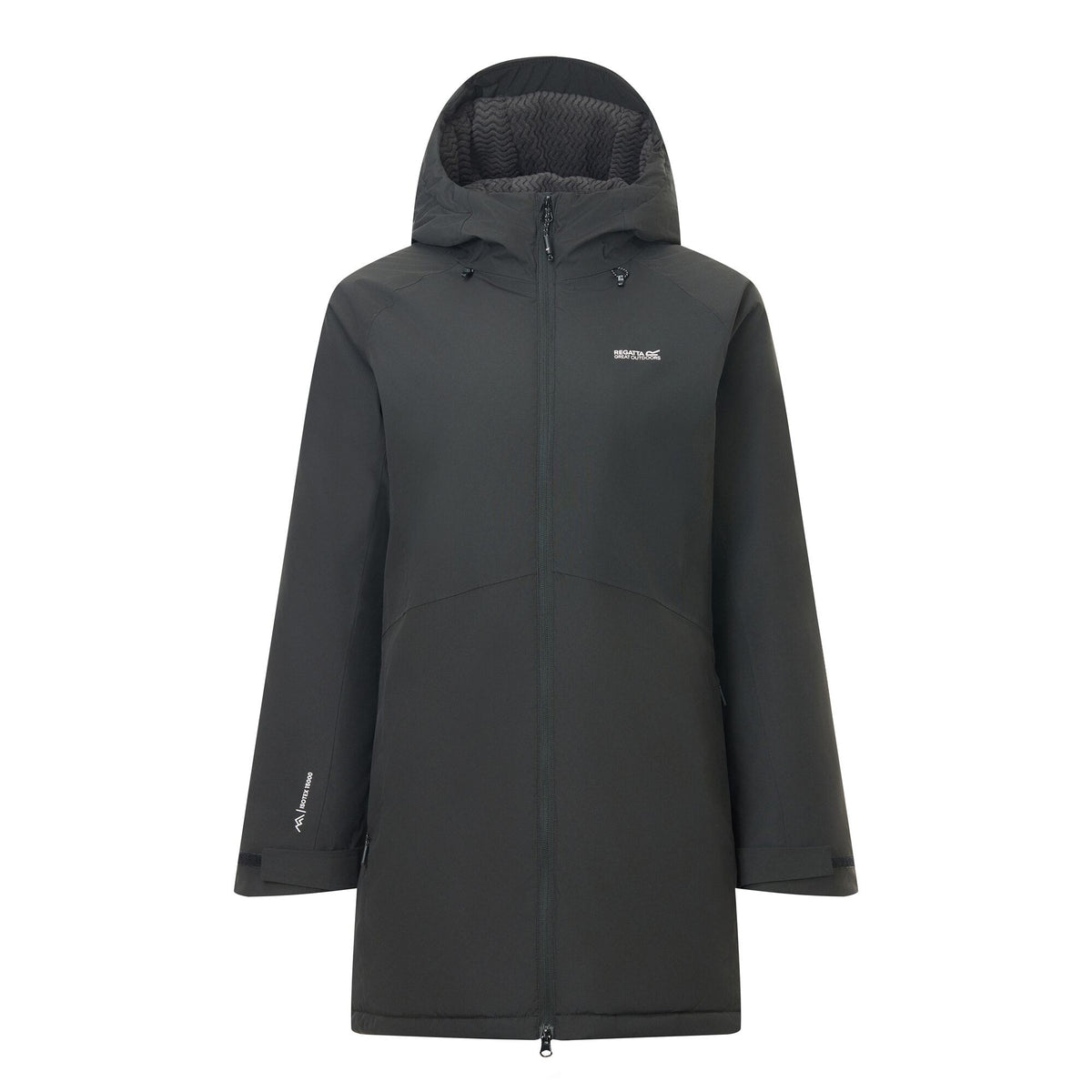 Black - Front - Regatta Womens-Ladies Mabrie Insulated Waterproof Jacket