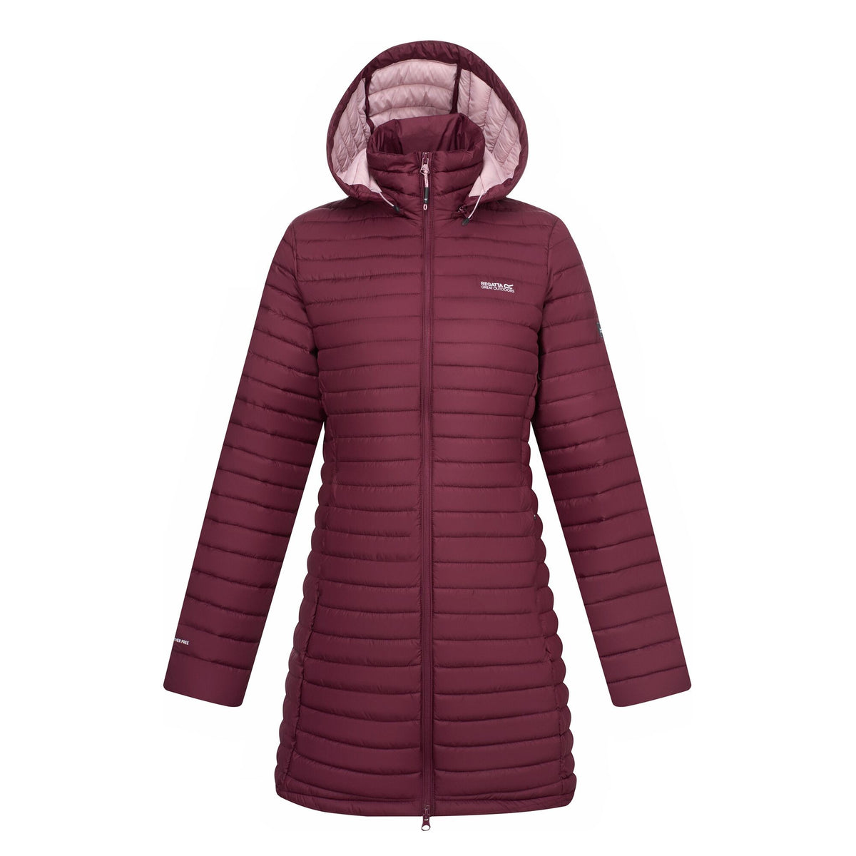 Fig - Front - Regatta Womens-Ladies Selenar Quilted Long Jacket