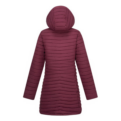 Fig - Back - Regatta Womens-Ladies Selenar Quilted Long Jacket