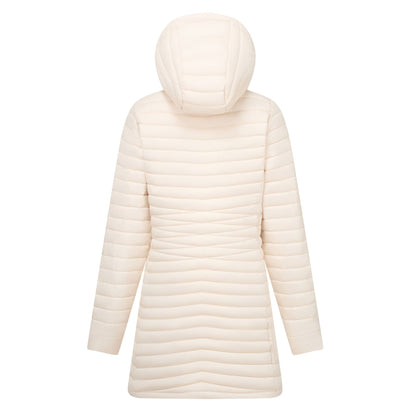 Light Vanilla - Back - Regatta Womens-Ladies Selenar Quilted Long Jacket