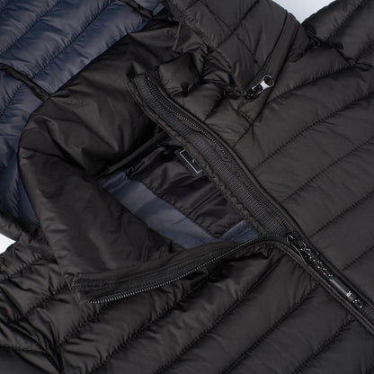 Black - Close up - Regatta Womens-Ladies Selenar Quilted Long Jacket