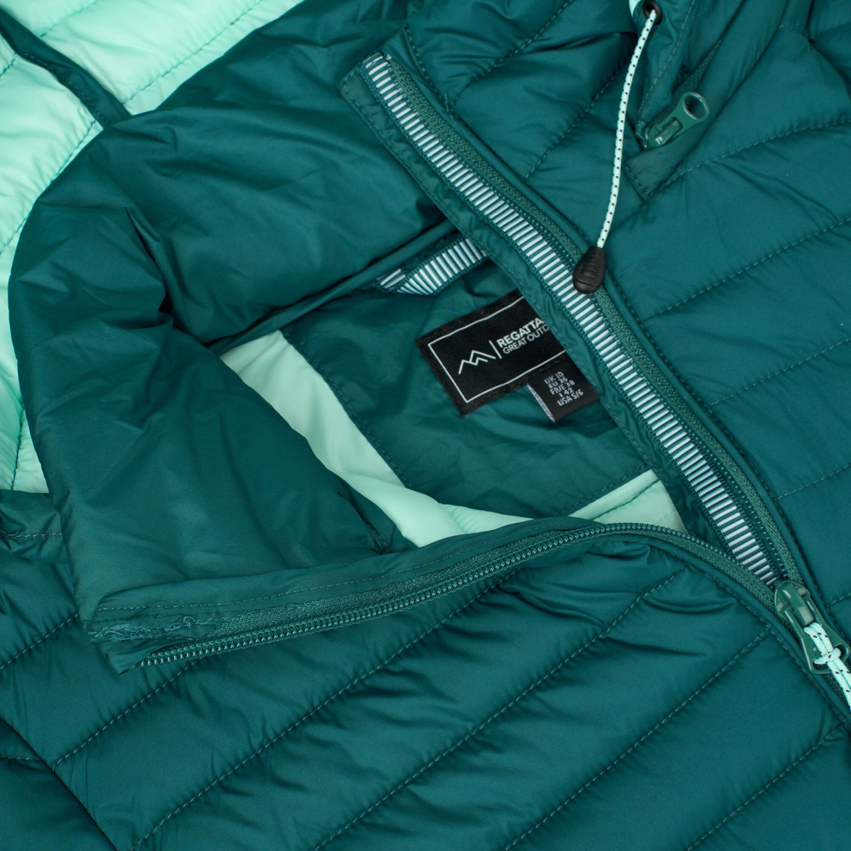 Mediterranea - Pack Shot - Regatta Womens-Ladies Selenar Quilted Long Jacket