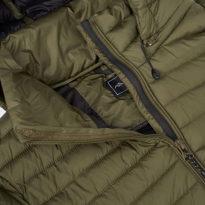 Olive Night - Pack Shot - Regatta Womens-Ladies Selenar Quilted Long Jacket
