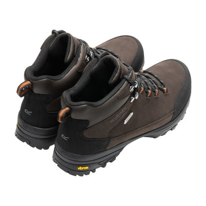 Peat - Back - Regatta Mens Burrell Leather Walking Boots