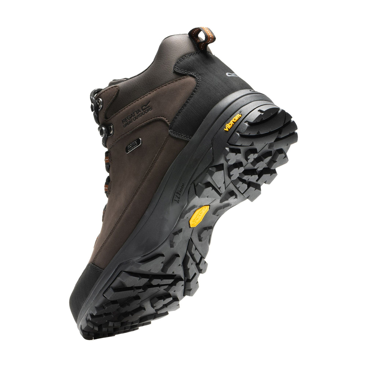 Peat - Close up - Regatta Mens Burrell Leather Walking Boots