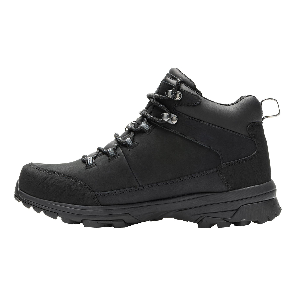 Black - Side - Regatta Mens Burrell Leather Walking Boots