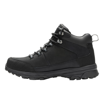 Black - Side - Regatta Mens Burrell Leather Walking Boots