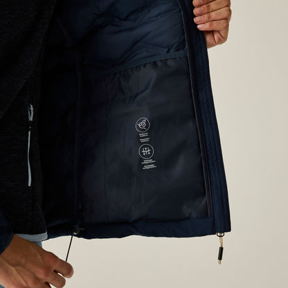 Navy - Close up - Regatta Womens-Ladies Deyla Quilted Padded Jacket