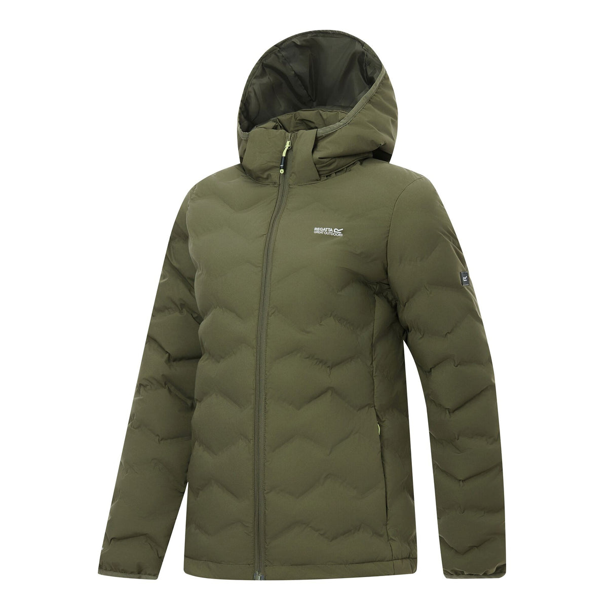 Olive Night - Side - Regatta Womens-Ladies Deyla Quilted Padded Jacket