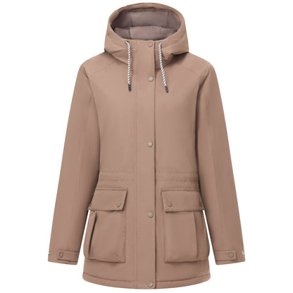 Mocha - Front - Regatta Womens-Ladies Melina Waterproof Jacket