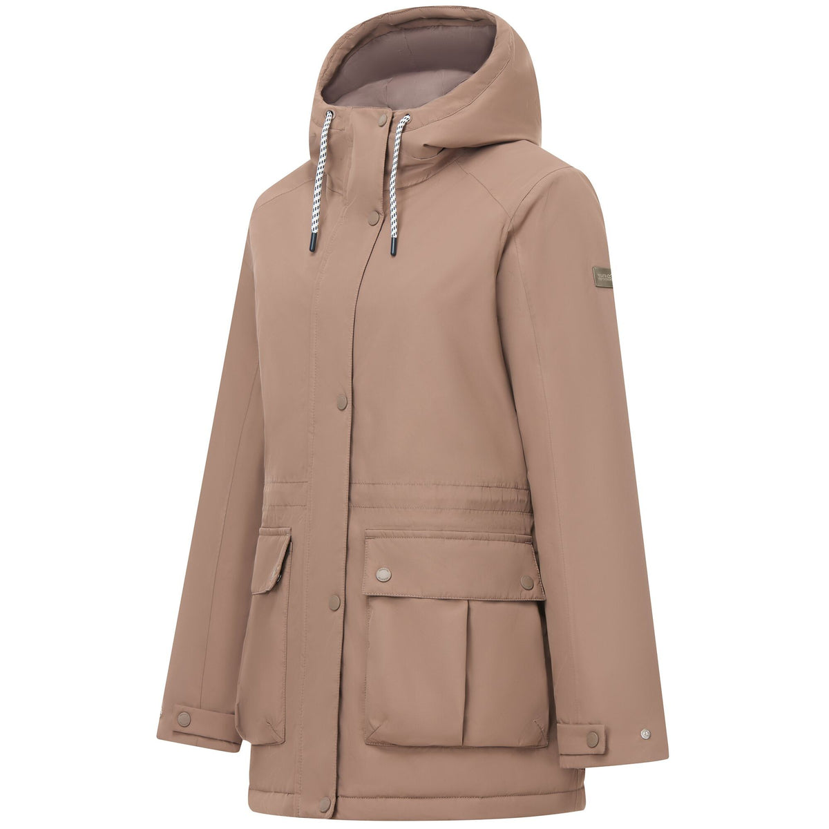 Mocha - Side - Regatta Womens-Ladies Melina Waterproof Jacket