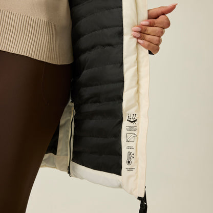 Egret - Close up - Regatta Womens-Ladies Slim Padded Jacket
