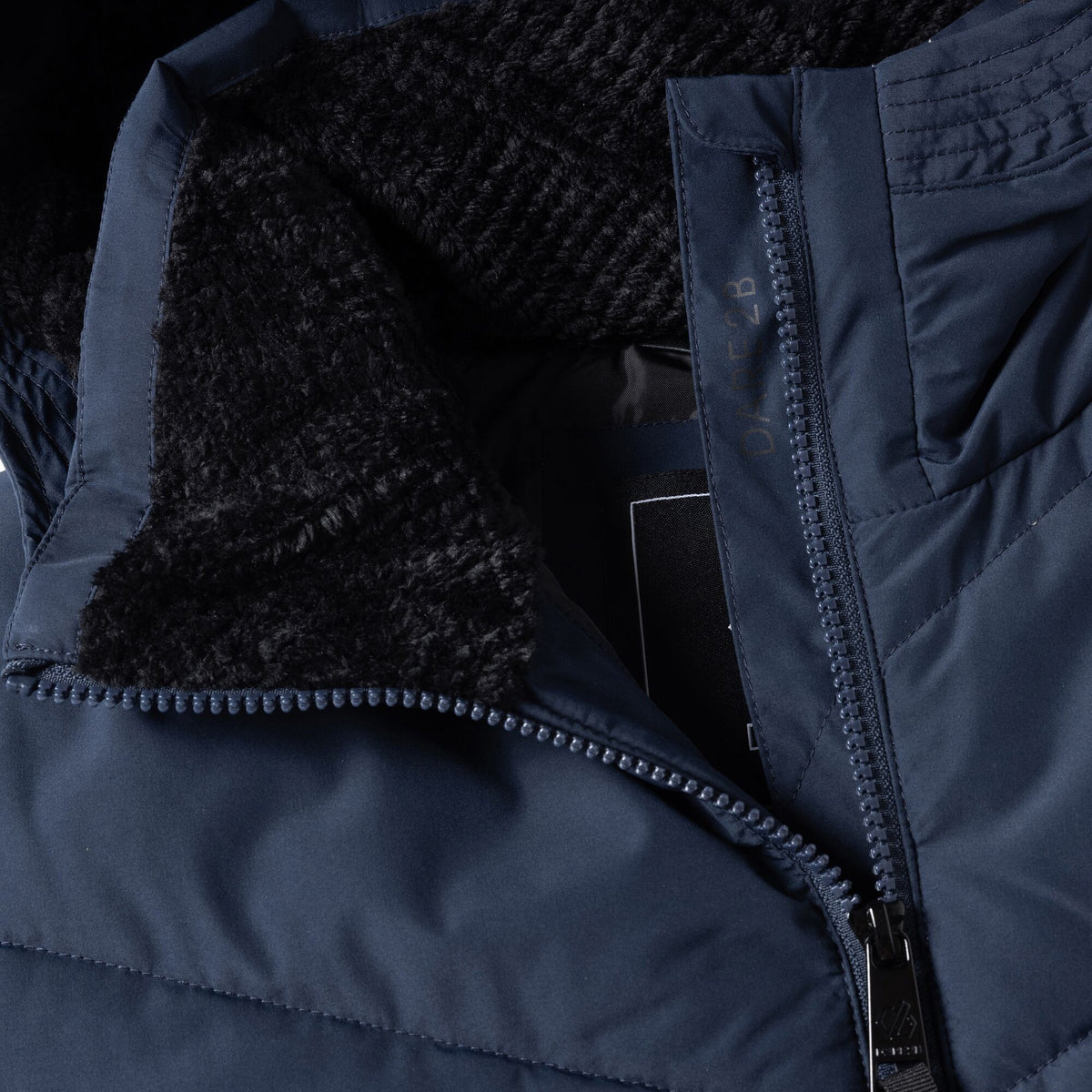 Navy - Close up - Regatta Womens-Ladies Slim Padded Jacket