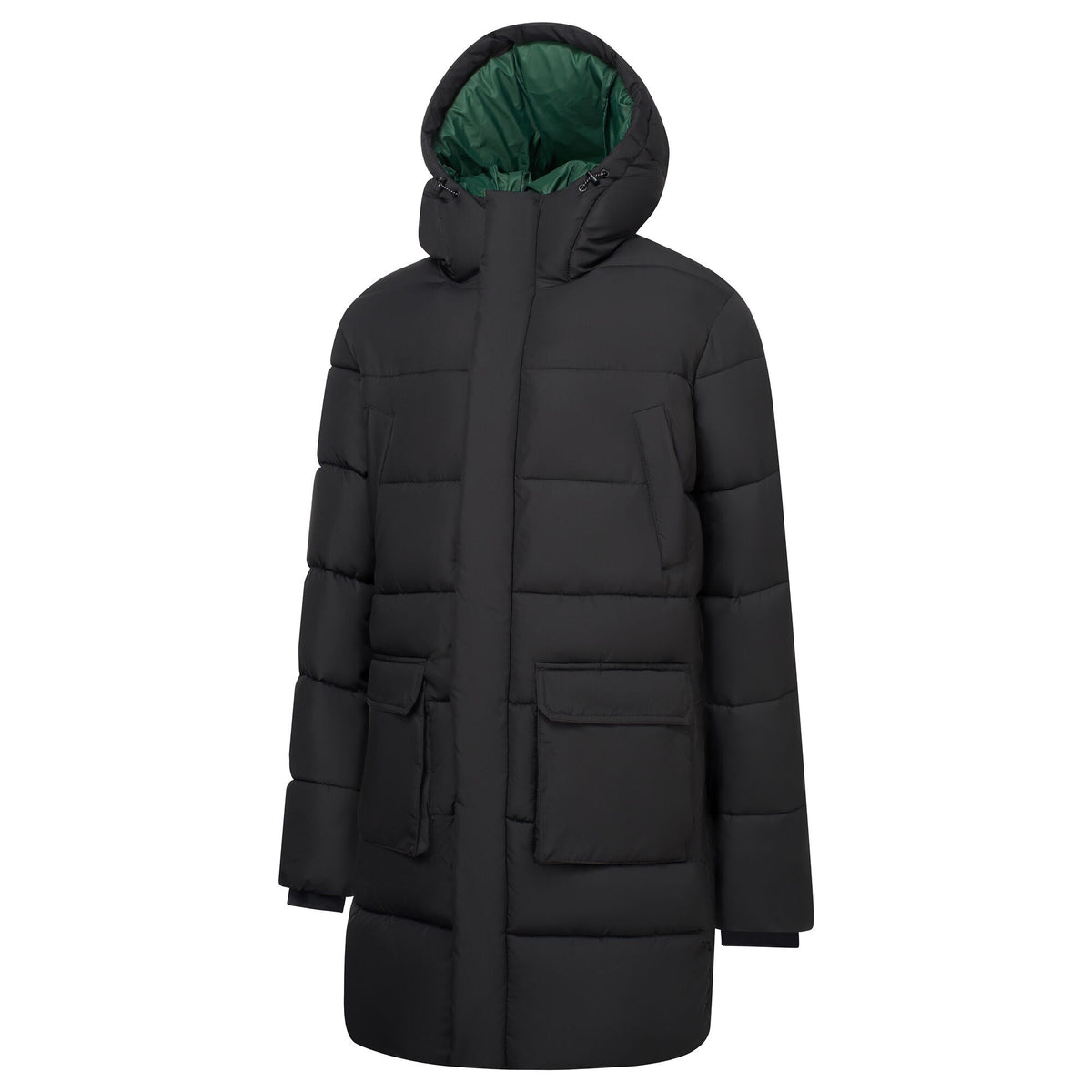 Black-Pine Needle - Side - Regatta Mens Marek Longline Hybrid Jacket