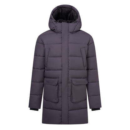 Iron-Black - Front - Regatta Mens Marek Longline Hybrid Jacket