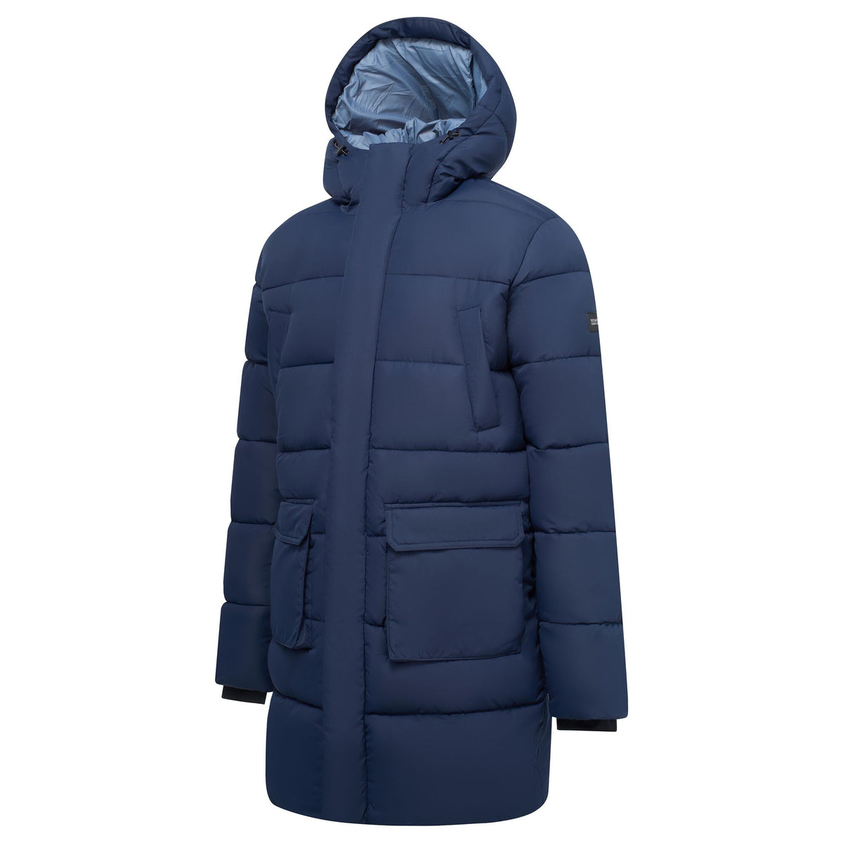 Navy-Grey Mirage - Side - Regatta Mens Marek Longline Hybrid Jacket