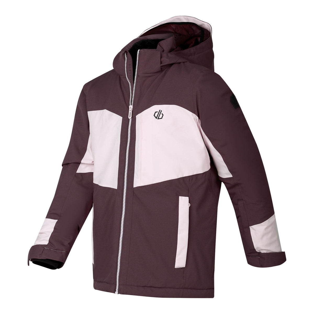 Huckleberry-Pink Haze - Side - Dare 2B Childrens-Kids Rip It Ski Jacket