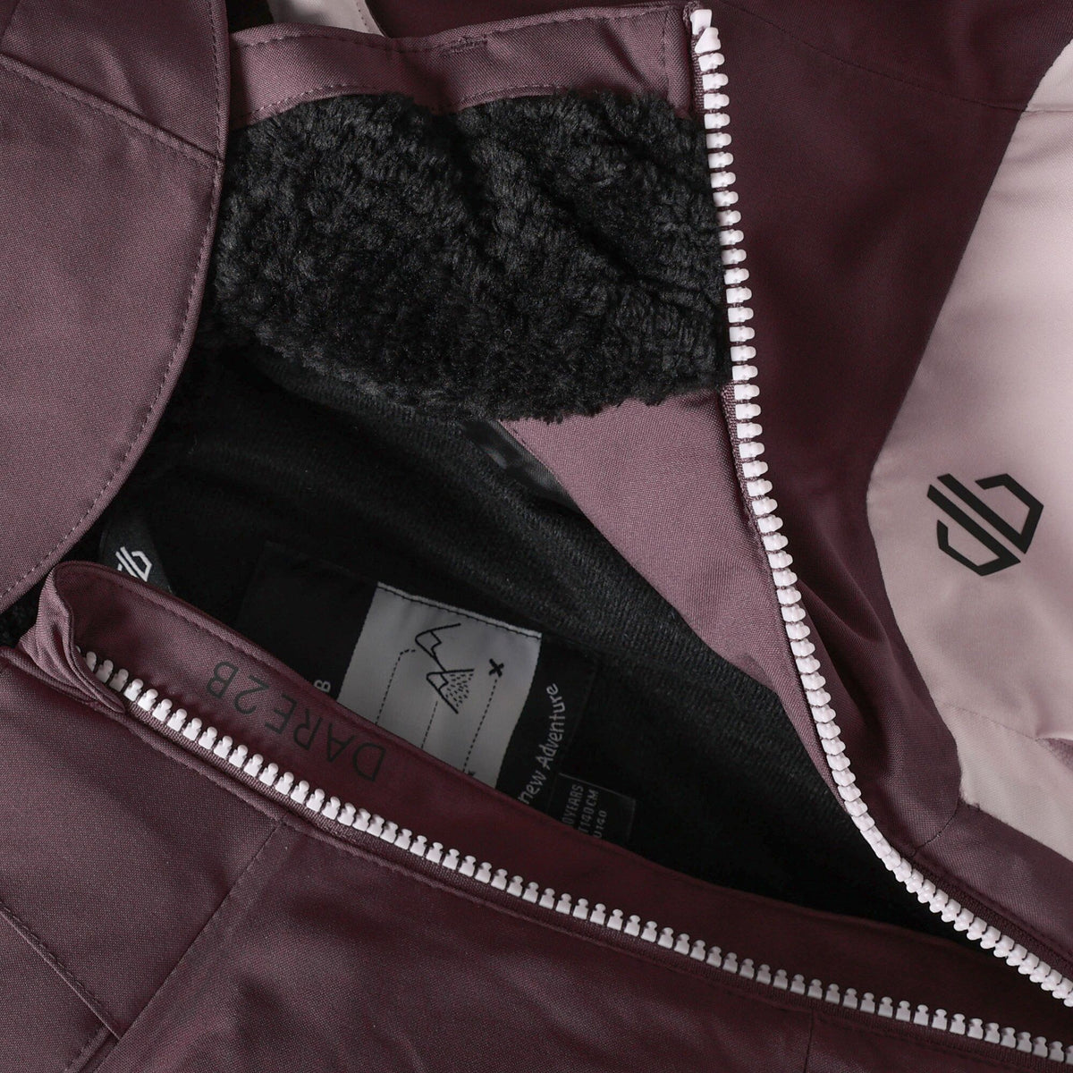 Huckleberry-Pink Haze - Pack Shot - Dare 2B Childrens-Kids Rip It Ski Jacket