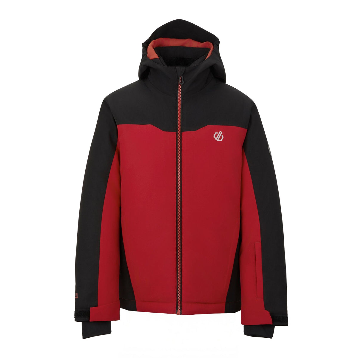 Danger Red - Front - Dare 2B Childrens-Kids Piste Two Tone Ski Jacket