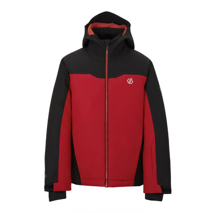 Danger Red - Front - Dare 2B Childrens-Kids Piste Two Tone Ski Jacket