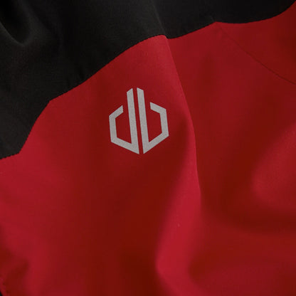 Danger Red - Lifestyle - Dare 2B Childrens-Kids Piste Two Tone Ski Jacket