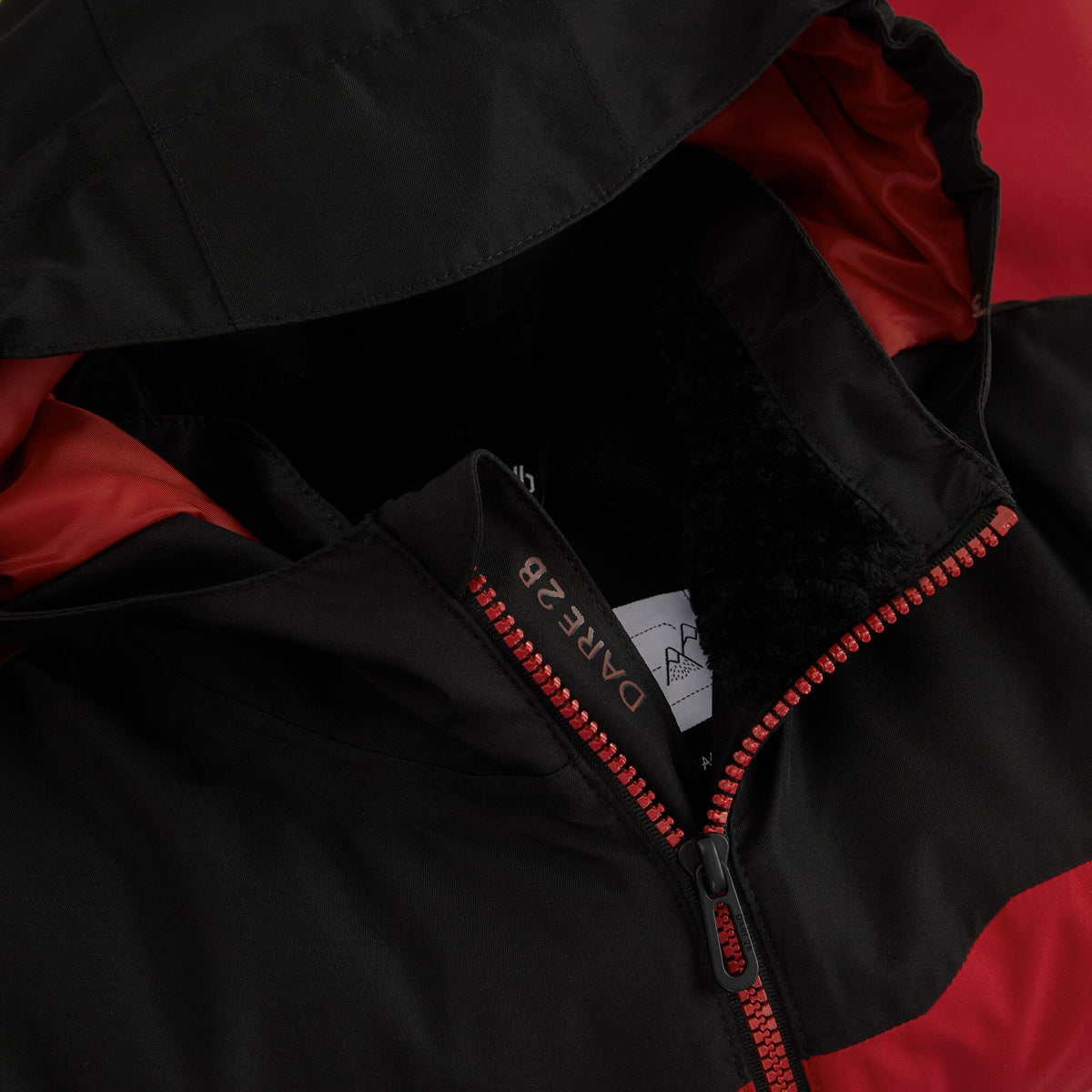 Danger Red - Pack Shot - Dare 2B Childrens-Kids Piste Two Tone Ski Jacket