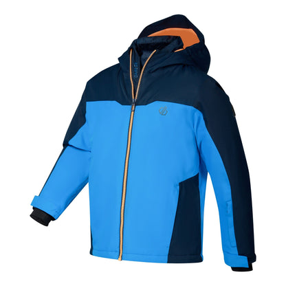 Athletic Blue - Side - Dare 2B Childrens-Kids Piste Two Tone Ski Jacket