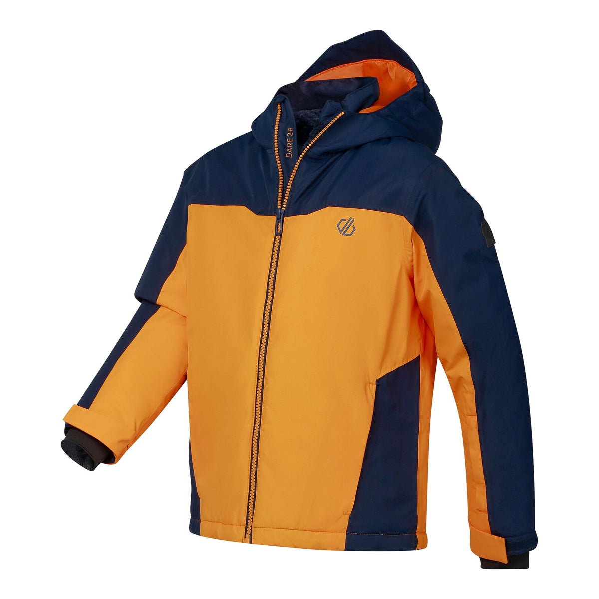 Electric Orange - Side - Dare 2B Childrens-Kids Piste Two Tone Ski Jacket