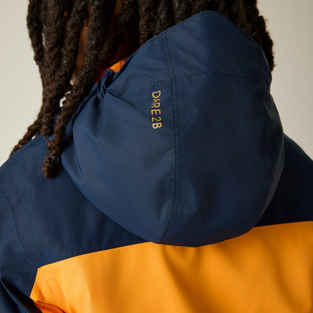 Electric Orange - Pack Shot - Dare 2B Childrens-Kids Piste Two Tone Ski Jacket