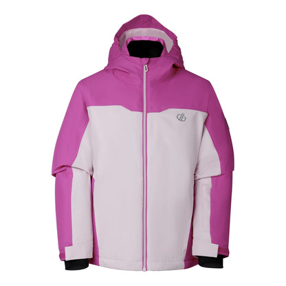 Extreme Pink - Front - Dare 2B Childrens-Kids Piste Two Tone Ski Jacket
