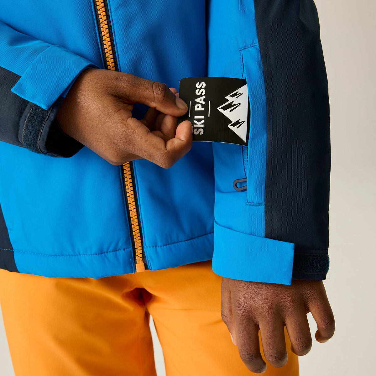 Athletic Blue - Close up - Dare 2B Childrens-Kids Piste Two Tone Ski Jacket