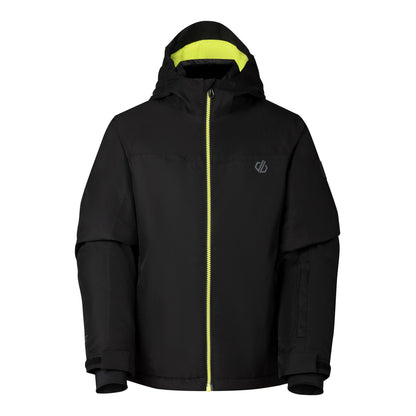 Wild Lime - Front - Dare 2B Childrens-Kids Piste Two Tone Ski Jacket