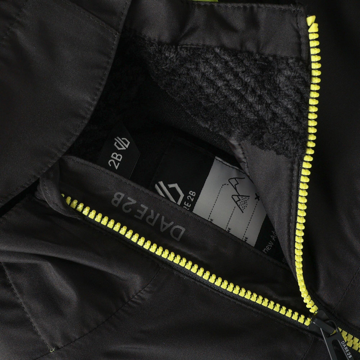 Wild Lime - Pack Shot - Dare 2B Childrens-Kids Piste Two Tone Ski Jacket