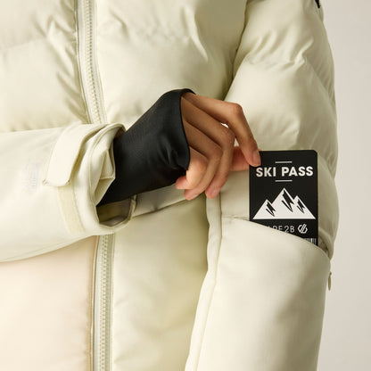 Almond Milk - Close up - Dare 2B Womens-Ladies Gliding II Ski Jacket